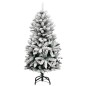 vidaXL Árbol Navidad artificial con bisagras 150 LED y bolas 120 cm vidaXL Árbol Navidad artificial con bisagras 150 LED y bolas 120 cm