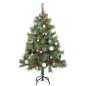 vidaXL Árbol Navidad artificial con bisagras 150 LED y bolas 120 cm vidaXL Árbol Navidad artificial con bisagras 150 LED y bolas 120 cm