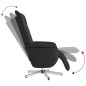 vidaXL Sillón reclinable con reposapiés cuero sintético negro vidaXL Sillón reclinable con reposapiés cuero sintético negro
