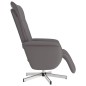 vidaXL Sillón reclinable de masaje con reposapiés cuero sintético gris vidaXL Sillón reclinable de masaje con reposapiés cuero sintético gris