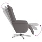 vidaXL Sillón reclinable de masaje con reposapiés cuero sintético gris vidaXL Sillón reclinable de masaje con reposapiés cuero sintético gris