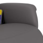 vidaXL Sillón reclinable de masaje con reposapiés cuero sintético gris vidaXL Sillón reclinable de masaje con reposapiés cuero sintético gris