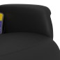 vidaXL Sillón reclinable masaje con reposapiés cuero sintético negro vidaXL Sillón reclinable masaje con reposapiés cuero sintético negro