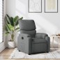 vidaXL Sillón reclinable de tela gris oscuro vidaXL Sillón reclinable de tela gris oscuro