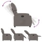vidaXL Sillón reclinable de tela gris taupe vidaXL Sillón reclinable de tela gris taupe