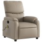 vidaXL Sillón de masaje reclinable cuero sintético color capuchino vidaXL Sillón de masaje reclinable cuero sintético color capuchino