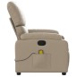 vidaXL Sillón de masaje reclinable cuero sintético color capuchino vidaXL Sillón de masaje reclinable cuero sintético color capuchino