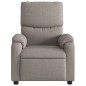 vidaXL Sillón de masaje reclinable de tela gris taupé vidaXL Sillón de masaje reclinable de tela gris taupé