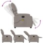 vidaXL Sillón de masaje reclinable de tela gris taupé vidaXL Sillón de masaje reclinable de tela gris taupé