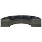 vidaXL Set de muebles de jardín 7 pzas y cojines ratán sintético gris vidaXL Set de muebles de jardín 7 pzas y cojines ratán sintético gris