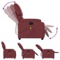 vidaXL Sillón de masaje reclinable cuero sintético rojo tinto vidaXL Sillón de masaje reclinable cuero sintético rojo tinto