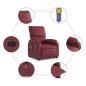 vidaXL Sillón de masaje reclinable cuero sintético rojo tinto vidaXL Sillón de masaje reclinable cuero sintético rojo tinto