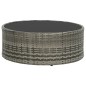 vidaXL Set de muebles de jardín 7 pzas y cojines ratán sintético gris vidaXL Set de muebles de jardín 7 pzas y cojines ratán sintético gris