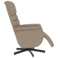 vidaXL Sillón reclinable masaje reposapiés cuero sintético capuchino vidaXL Sillón reclinable masaje reposapiés cuero sintético capuchino