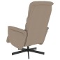 vidaXL Sillón reclinable masaje reposapiés cuero sintético capuchino vidaXL Sillón reclinable masaje reposapiés cuero sintético capuchino