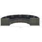 vidaXL Set de muebles de jardín 7 pzas y cojines ratán sintético gris vidaXL Set de muebles de jardín 7 pzas y cojines ratán sintético gris