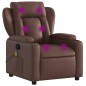 vidaXL Sillón de masaje reclinable cuero sintético marrón vidaXL Sillón de masaje reclinable cuero sintético marrón