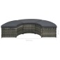 vidaXL Set de muebles de jardín 7 pzas y cojines ratán sintético gris vidaXL Set de muebles de jardín 7 pzas y cojines ratán sintético gris