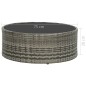 vidaXL Set de muebles de jardín 7 pzas y cojines ratán sintético gris vidaXL Set de muebles de jardín 7 pzas y cojines ratán sintético gris