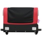 vidaXL Remolque para bicicleta hierro negro y rojo 30 kg vidaXL Remolque para bicicleta hierro negro y rojo 30 kg