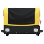 vidaXL Remolque para bicicleta hierro negro y amarillo 30 kg vidaXL Remolque para bicicleta hierro negro y amarillo 30 kg