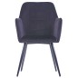 vidaXL Sillas de comedor 2 unidades terciopelo negro vidaXL Sillas de comedor 2 unidades terciopelo negro