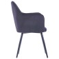 vidaXL Sillas de comedor 2 unidades terciopelo negro vidaXL Sillas de comedor 2 unidades terciopelo negro