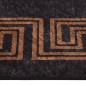 vidaXL Alfombra lavable antideslizante negro y dorado 120x170 cm vidaXL Alfombra lavable antideslizante negro y dorado 120x170 cm