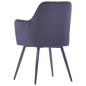 vidaXL Sillas de comedor 2 unidades terciopelo negro vidaXL Sillas de comedor 2 unidades terciopelo negro