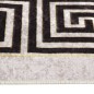 vidaXL Alfombra lavable antideslizante blanco y negro 150x230 cm vidaXL Alfombra lavable antideslizante blanco y negro 150x230 cm