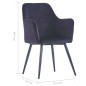 vidaXL Sillas de comedor 2 unidades terciopelo negro vidaXL Sillas de comedor 2 unidades terciopelo negro