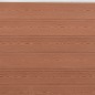 vidaXL Juego de paneles de valla WPC marrón 699x186 cm