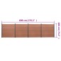vidaXL Juego de paneles de valla WPC marrón 699x186 cm
