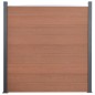 vidaXL Juego de paneles de valla WPC marrón 353x186 cm vidaXL Juego de paneles de valla WPC marrón 353x186 cm