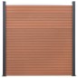 vidaXL Juego de paneles de valla WPC marrón 353x186 cm vidaXL Juego de paneles de valla WPC marrón 353x186 cm
