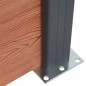 vidaXL Juego de paneles de valla WPC marrón 353x186 cm vidaXL Juego de paneles de valla WPC marrón 353x186 cm