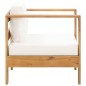 vidaXL Silla de jardín con cojín madera maciza de acacia color crema vidaXL Silla de jardín con cojín madera maciza de acacia color crema