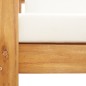 vidaXL Silla de jardín con cojín madera maciza de acacia color crema vidaXL Silla de jardín con cojín madera maciza de acacia color crema