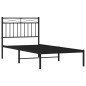 vidaXL Estructura de cama con cabecero metal negro 90x200 cm vidaXL Estructura de cama con cabecero metal negro 90x200 cm