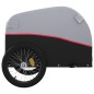 vidaXL Remolque para bicicleta hierro negro y rojo 45 kg vidaXL Remolque para bicicleta hierro negro y rojo 45 kg
