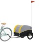 vidaXL Remolque para bicicleta hierro negro y amarillo 45 kg vidaXL Remolque para bicicleta hierro negro y amarillo 45 kg