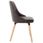 vidaXL Sillas de comedor 2 unidades terciopelo gris oscuro vidaXL Sillas de comedor 2 unidades terciopelo gris oscuro