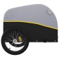 vidaXL Remolque para bicicleta hierro negro y amarillo 45 kg vidaXL Remolque para bicicleta hierro negro y amarillo 45 kg