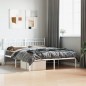 vidaXL Estructura de cama con cabecero metal blanca 160x200 cm vidaXL Estructura de cama con cabecero metal blanca 160x200 cm