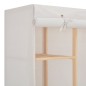 vidaXL Armario de tela blanco 135x40x170 cm vidaXL Armario de tela blanco 135x40x170 cm