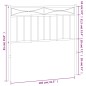 vidaXL Cabecero de metal negro 100 cm vidaXL Cabecero de metal negro 100 cm