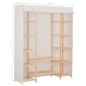 vidaXL Armario de tela blanco 135x40x170 cm vidaXL Armario de tela blanco 135x40x170 cm
