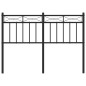 vidaXL Cabecero de metal negro 120 cm vidaXL Cabecero de metal negro 120 cm