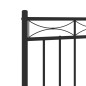 vidaXL Cabecero de metal negro 120 cm vidaXL Cabecero de metal negro 120 cm