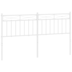 vidaXL Cabecero de metal blanco 150 cm